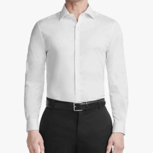 Van Heusen Men's Flex Collar Slim Fit Dress Shirt -White-NWOT - Picture 1 of 2